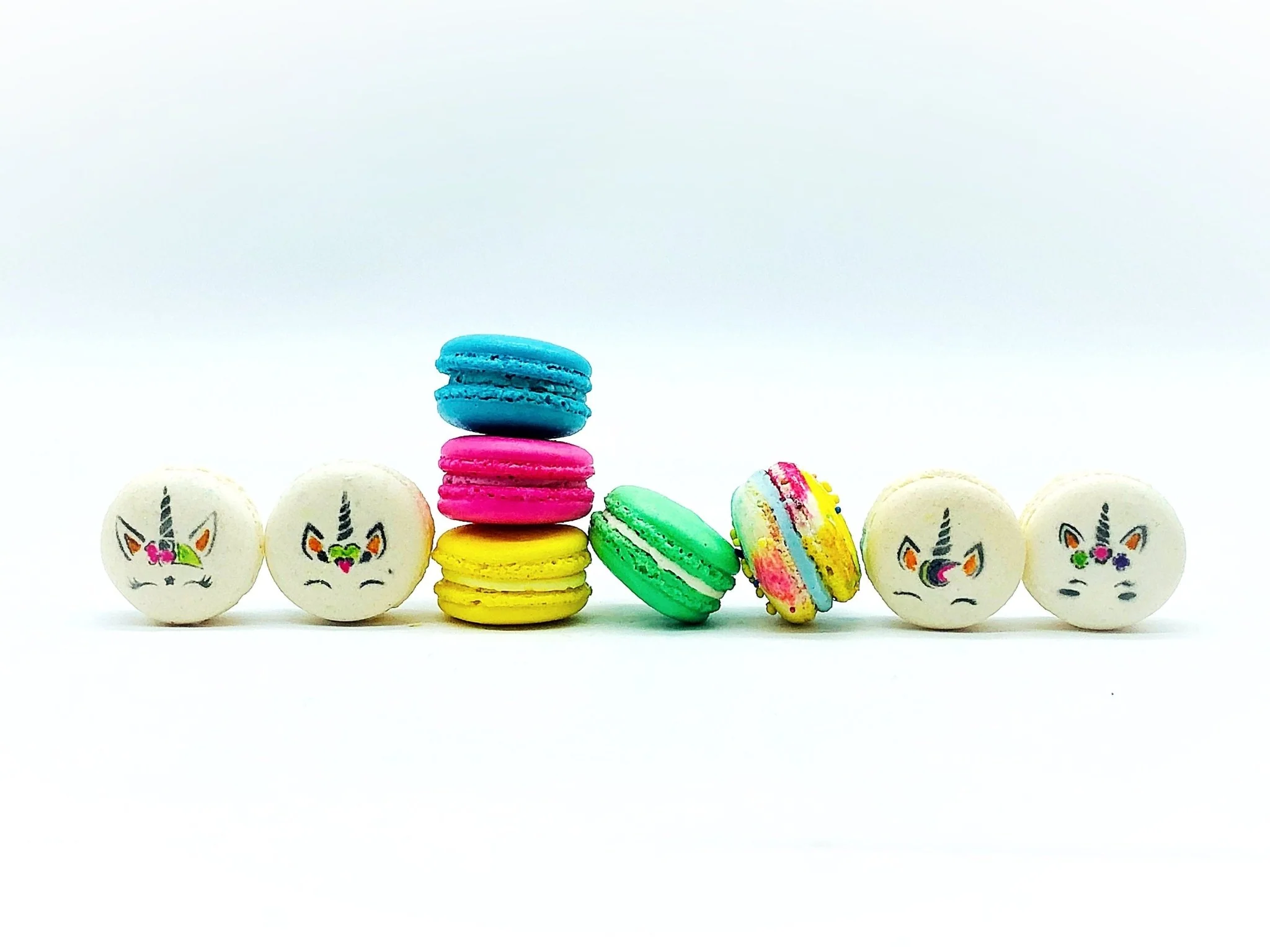 24 Pack Assorted Macaron, The Unicorn Set #1 | Great for any party, celebration. - Image 3