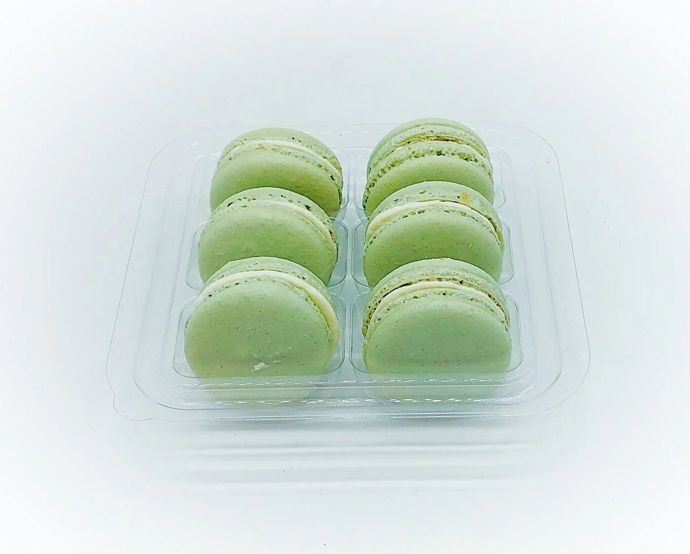 6 Pack light green macarons | apple white chocolate buttercream macaron. - Image 3