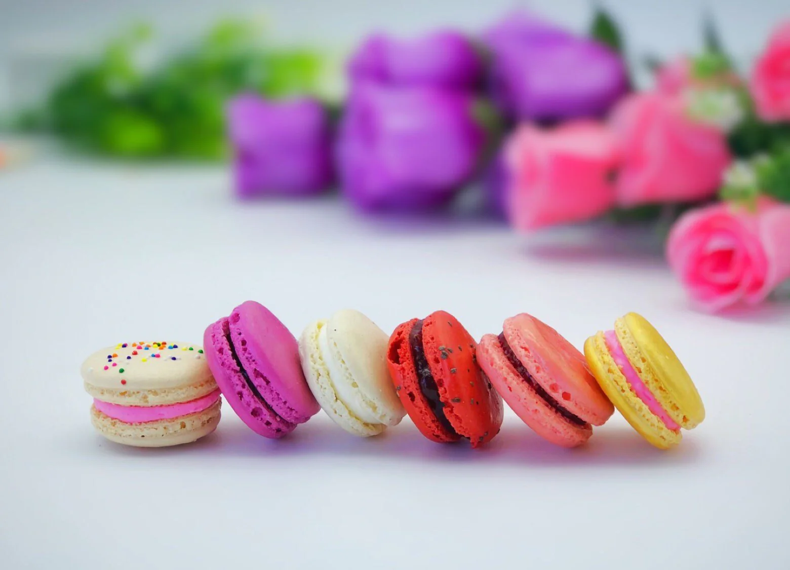 Gluten free macarons. Gender reveal party! It's a girl. - Image 3